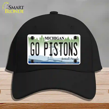 Go Pistons Novelty License Plate Hat Tag Cotton / Black