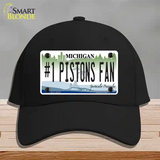 Number 1 Pistons Fan Novelty License Plate Hat Tag Cotton / Black