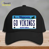 Go Vikings Novelty License Plate Hat Tag Cotton / Black