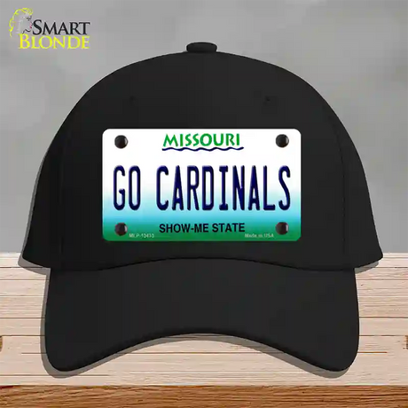 Missouri Plate Go Cardinals Novelty License Plate Hat Tag Cotton / Black