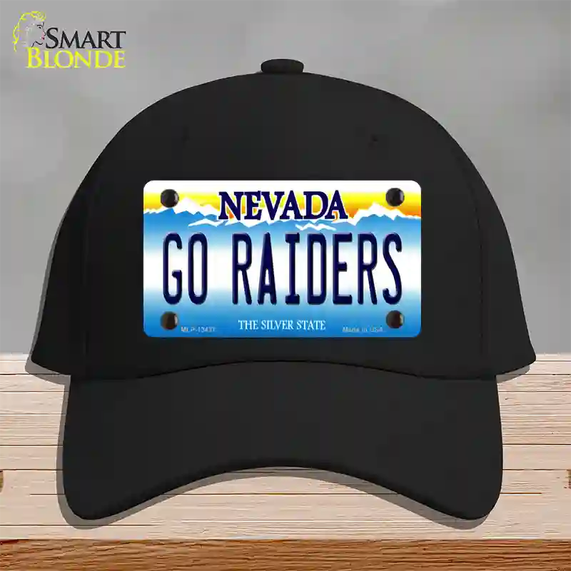 Go Raiders Nevada Novelty License Plate Hat Tag Cotton / Black