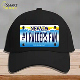 Number 1 Raiders Fan Nevada Novelty License Plate Hat Tag Cotton / Black