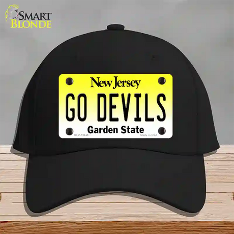 Go Devils Novelty License Plate Hat Tag Cotton / Black