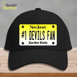 Number 1 Devils Fan Novelty License Plate Hat Tag Cotton / Black