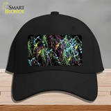 Paint Splashes Novelty License Plate Hat Cotton / Black