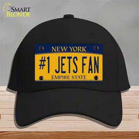 Number 1 Jets Fan New York Novelty License Plate Hat Tag Cotton / Black