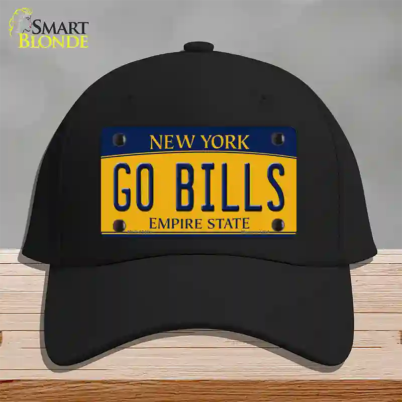 Go Bills Novelty License Plate Hat Tag Cotton / Black