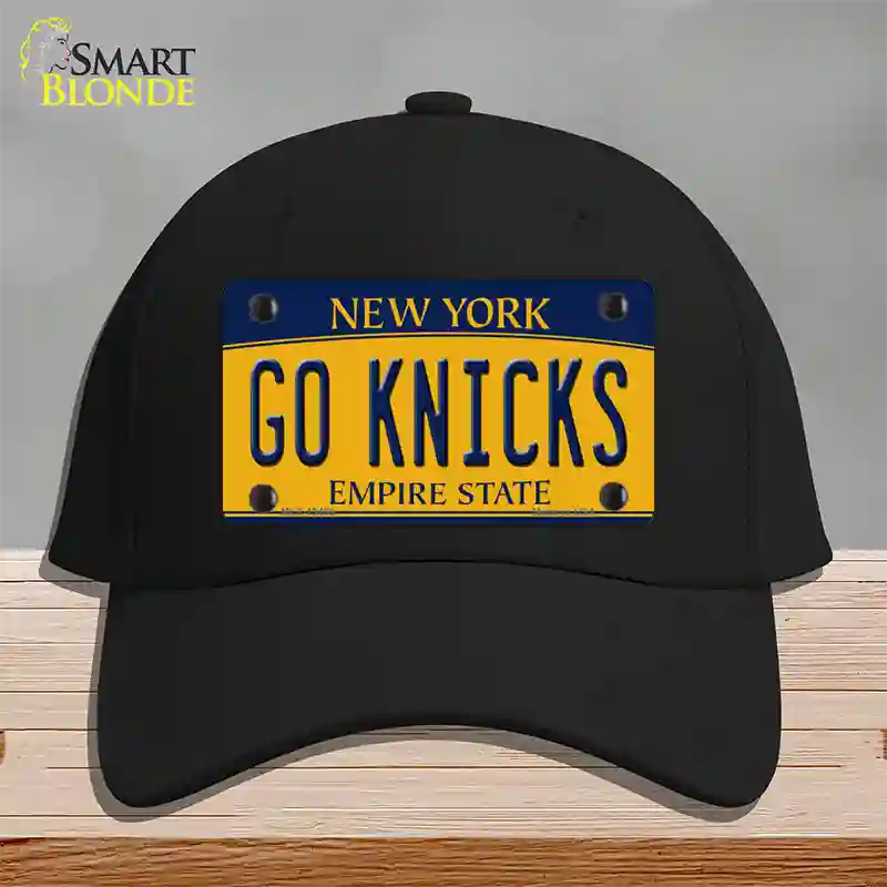 Go Knicks Novelty License Plate Hat Tag Cotton / Black