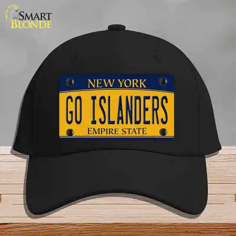 Go Islanders Novelty License Plate Hat Tag Cotton / Black