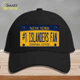 Number 1 Islanders Fan Novelty License Plate Hat Tag Cotton / Black