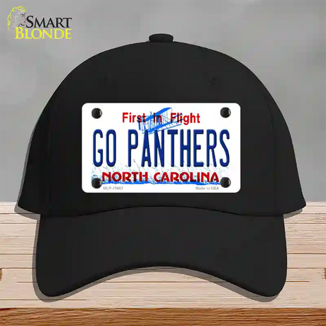 Go Panthers North Carolina Novelty License Plate Hat Tag Cotton / Black