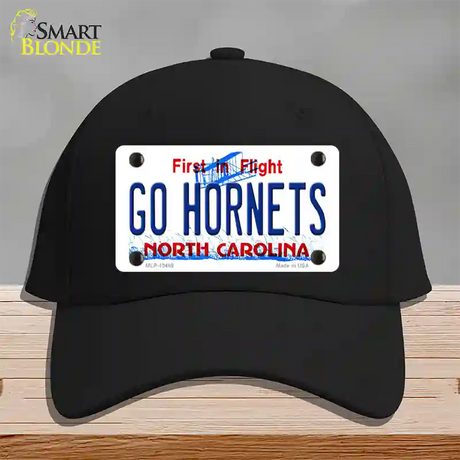 Hornets Fan Novelty License Plate Hat Tag Cotton / Black