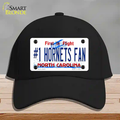 Number 1 Hornets Fan Novelty License Plate Hat Tag Cotton / Black