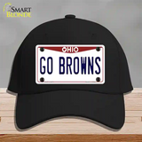 Go Browns Novelty License Plate Hat Tag Cotton / Black