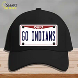 Go Indians Novelty License Plate Hat Tag Cotton / Black