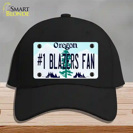 Number 1 Blazers Fan Novelty License Plate Hat Tag Cotton / Black