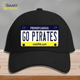 Go Pirates Novelty License Plate Hat Tag Cotton / Black