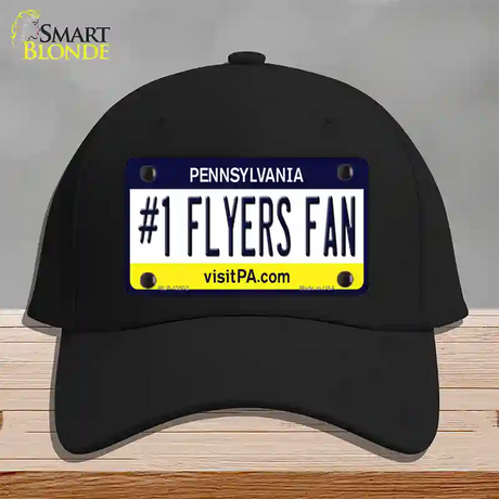 Number 1 Flyers Fan Novelty License Plate Hat Tag Cotton / Black