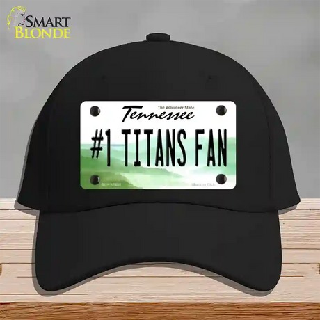 Number 1 Titans Fan Novelty License Plate Hat Tag Cotton / Black