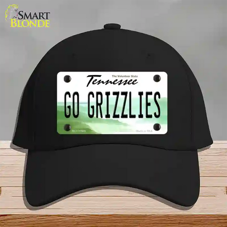 Go Grizzlies Novelty License Plate Hat Tag Cotton / Black