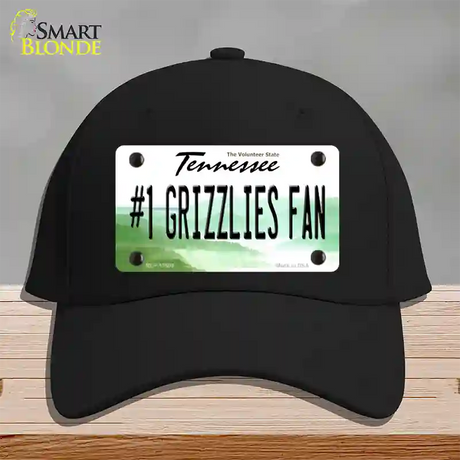 Number 1 Grizzlies Fan Novelty License Plate Hat Tag Cotton / Black