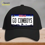 Go Cowboys Novelty License Plate Hat Tag Cotton / Black