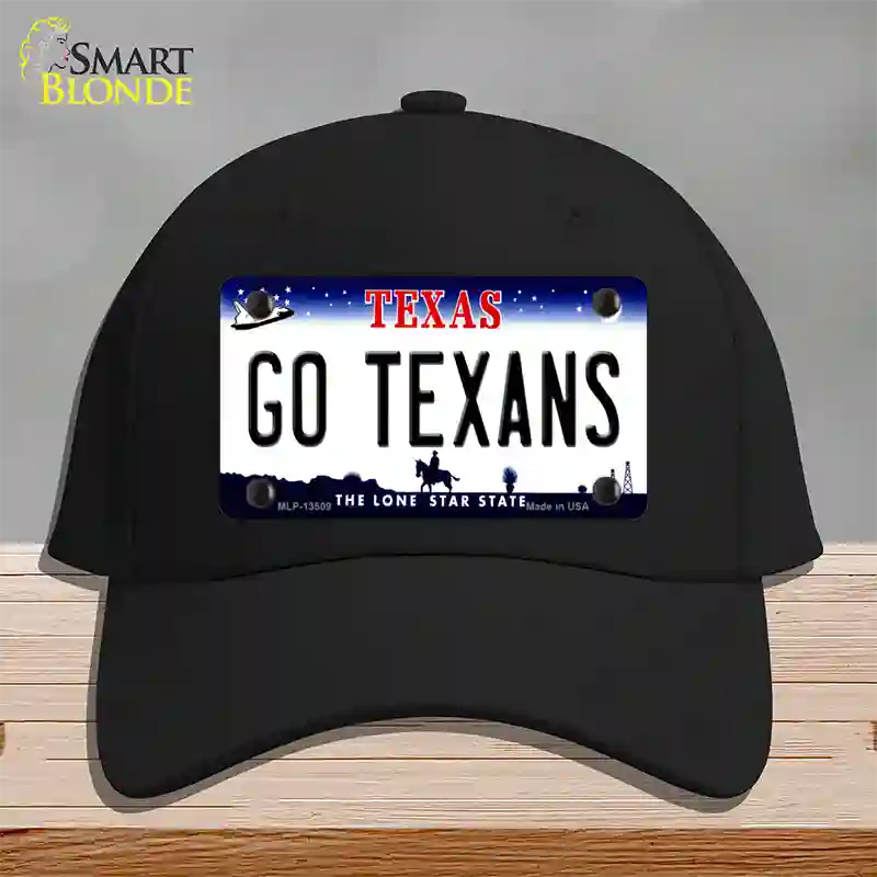 Go Texans Novelty License Plate Hat Tag Cotton / Black