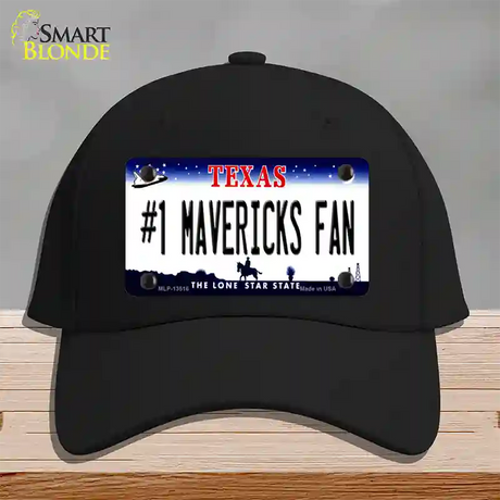 Number 1 Mavericks Fan Novelty License Plate Hat Tag Cotton / Black