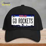 Go Rockets Novelty License Plate Hat Tag Cotton / Black