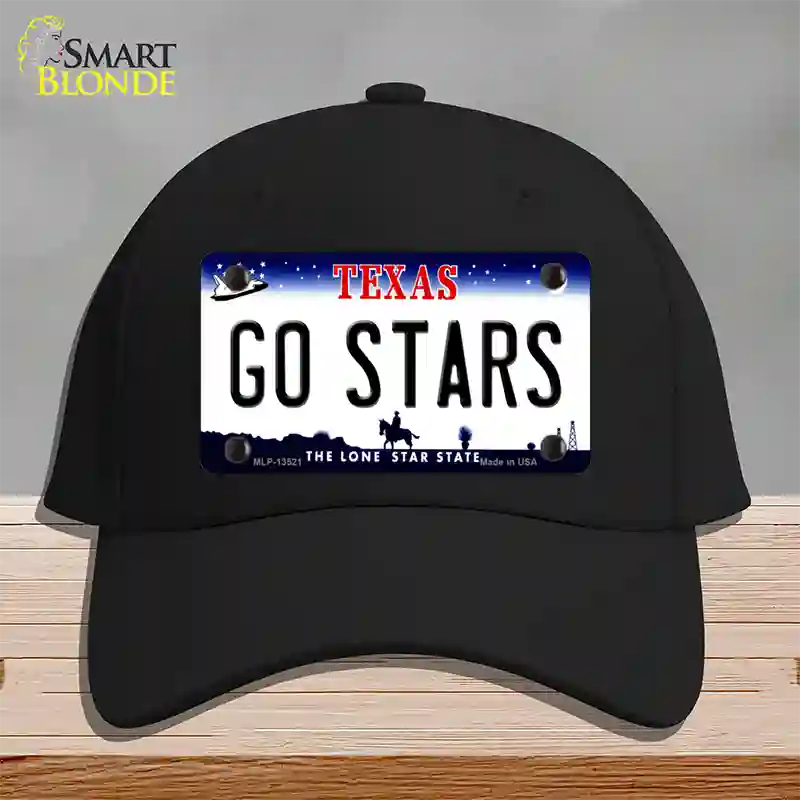 Go Stars Novelty License Plate Hat Tag Cotton / Black