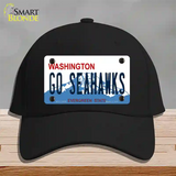 Go Seahawks Novelty License Plate Hat Tag Cotton / Black