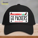 Go Packers Novelty License Plate Hat Tag Cotton / Black