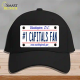 Number 1 Capitals Fan Novelty License Plate Hat Tag Cotton / Black