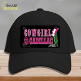 Cowgirl Cadillac Novelty License Plate Hat Cotton / Black