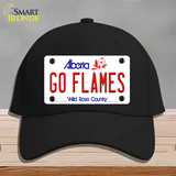 Go Flames Novelty License Plate Hat Tag Cotton / Black