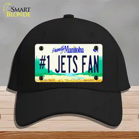 Number 1 Jets Fan Manitoba Novelty License Plate Hat Tag Cotton / Black