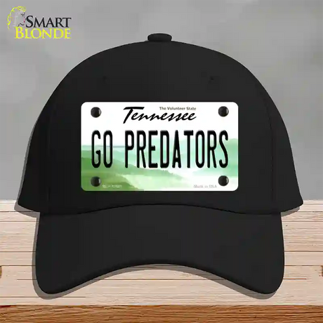 Go Predators Novelty License Plate Hat Tag Cotton / Black