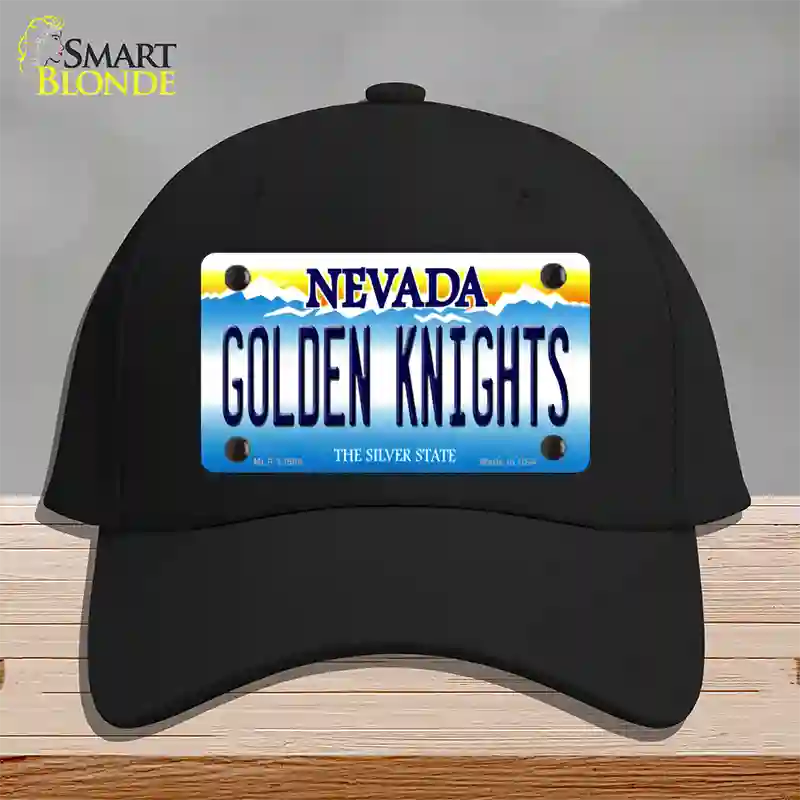 Golden Knights Novelty License Plate Hat Tag Cotton / Black