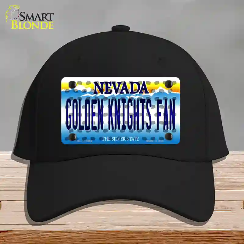 Golden Knights Fan Novelty License Plate Hat Tag Cotton / Black