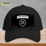 3 Percenter Ring of Stars Novelty License Plate Hat Tag Cotton / Black