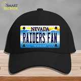 Raiders Fan Nevada Novelty License Plate Hat Tag Cotton / Black