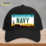 Navy Arizona Novelty License Plate Hat Tag Cotton / Black