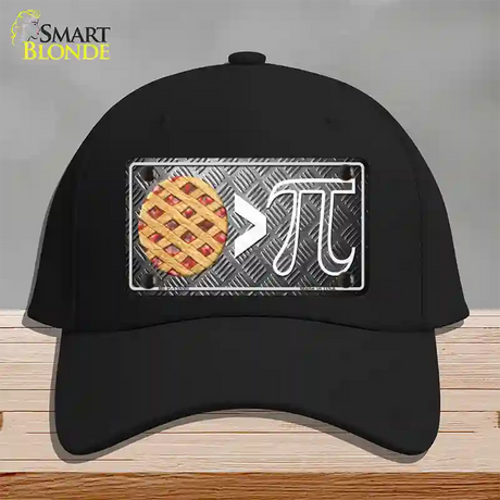 Pie Greater Than Pi Novelty License Plate Hat Tag Cotton / Black