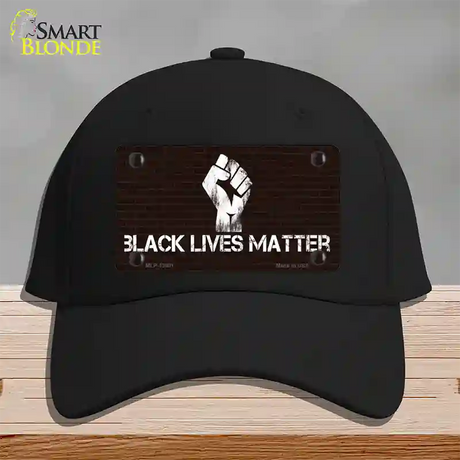 Black Lives Matter Brick Novelty License Plate Hat Tag Cotton / Black