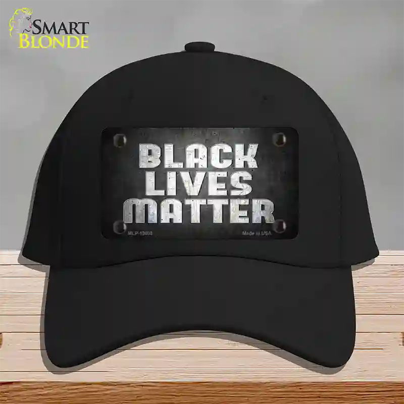 Black Lives Matter Faded Novelty License Plate Hat Tag Cotton / Black