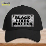 Black Lives Matter Diamond Plate Novelty License Plate Hat Tag Cotton / Black