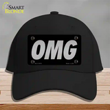 OMG Black Novelty License Plate Hat Tag Cotton / Black