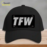 TFW Black Novelty License Plate Hat Tag Cotton / Black