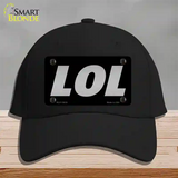 LOL Black Novelty License Plate Hat Tag Cotton / Black