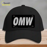 OMW Black Novelty License Plate Hat Tag Cotton / Black